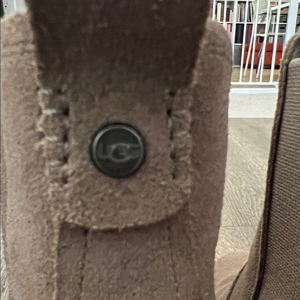 Brown Suede Ugg Ankle Boots size 11 - Picture 4 of 6